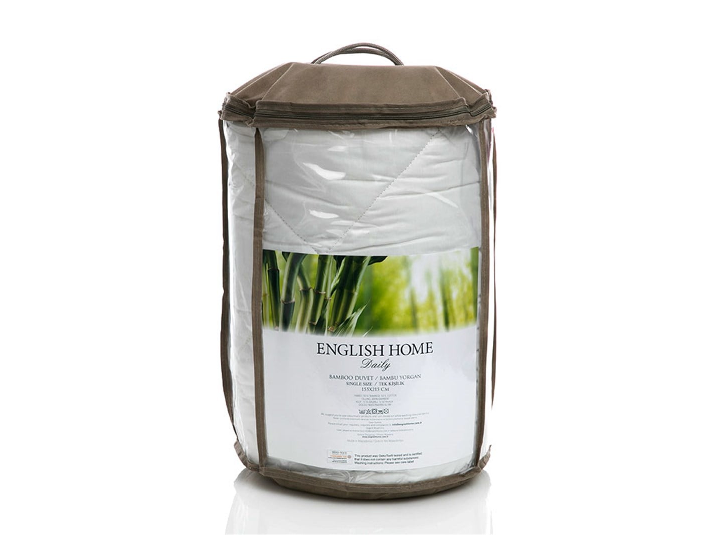 Bamboo  Pentru o persoana 155x215 cm Alb