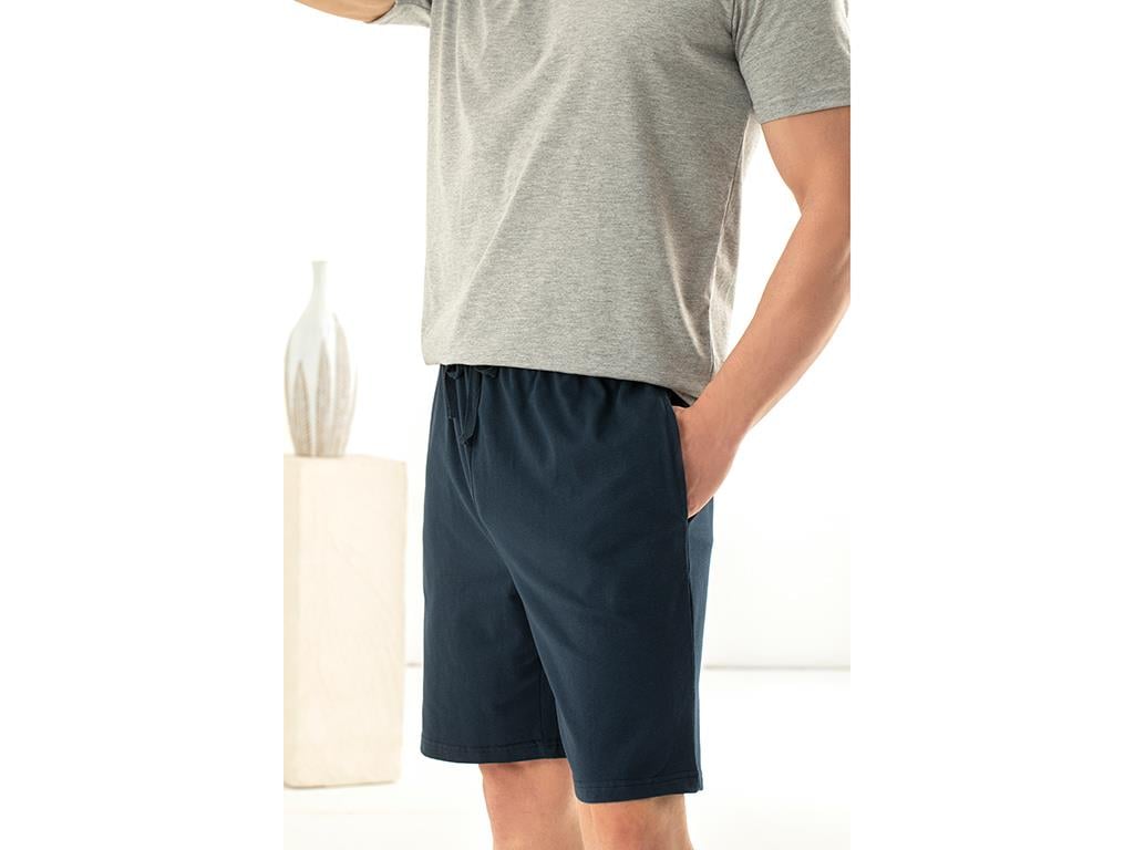 Basic Comfort Set De Pijamale Pentru Bărbați, Bumbac, M, Natural - Burgundia