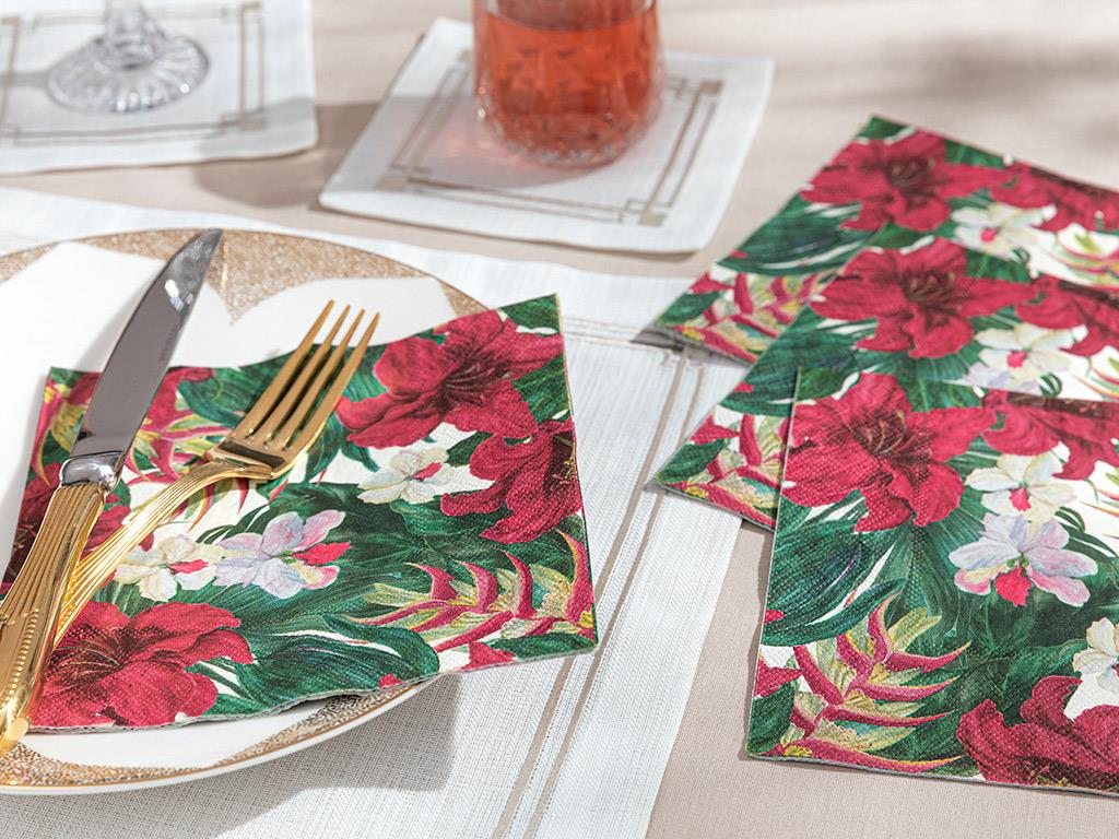 Belladonna Paper 20 Set Tissue Napkin 33x33 cm Colorful