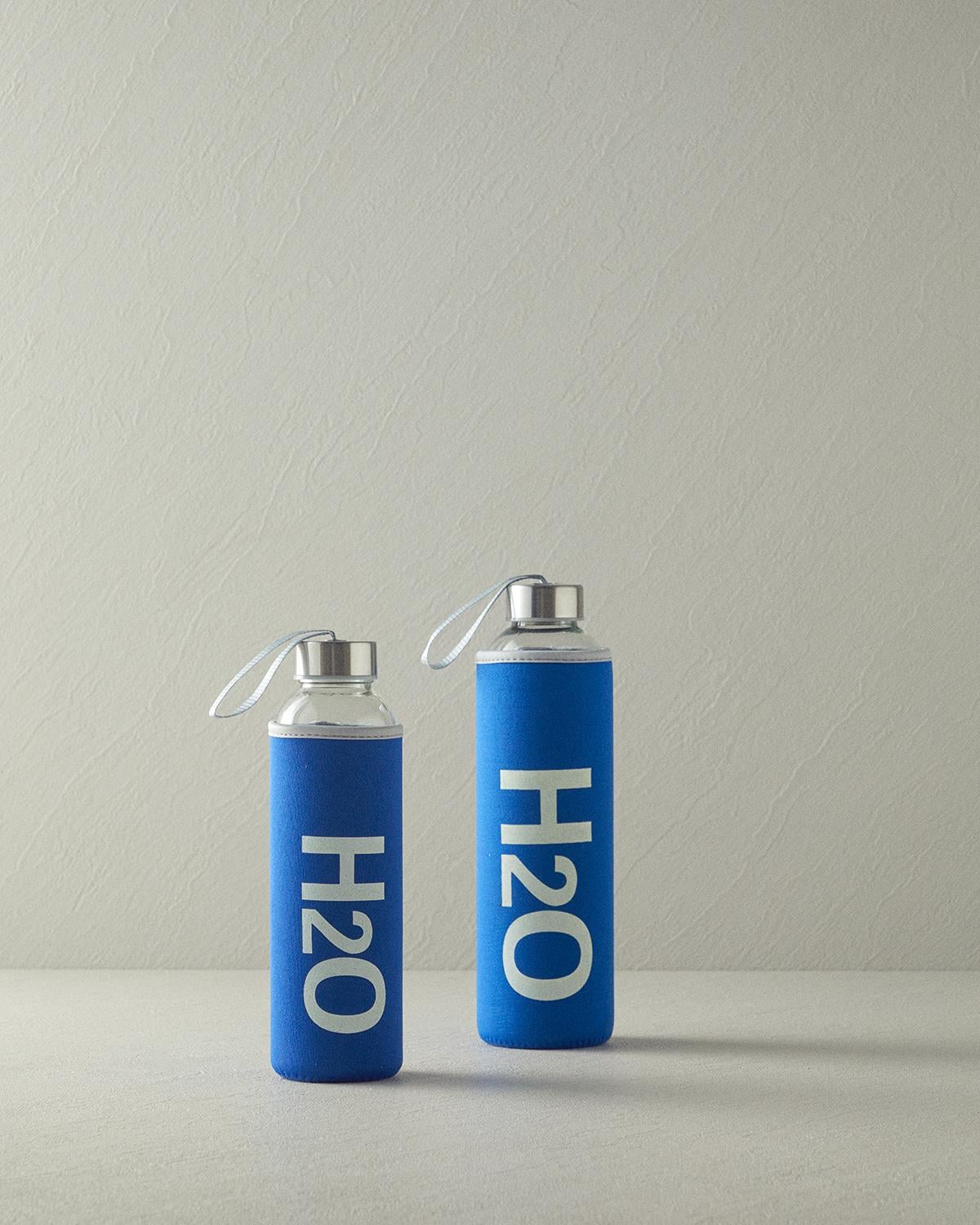 Best Bottle Glass sheathed Bottle 500 ml Blue
