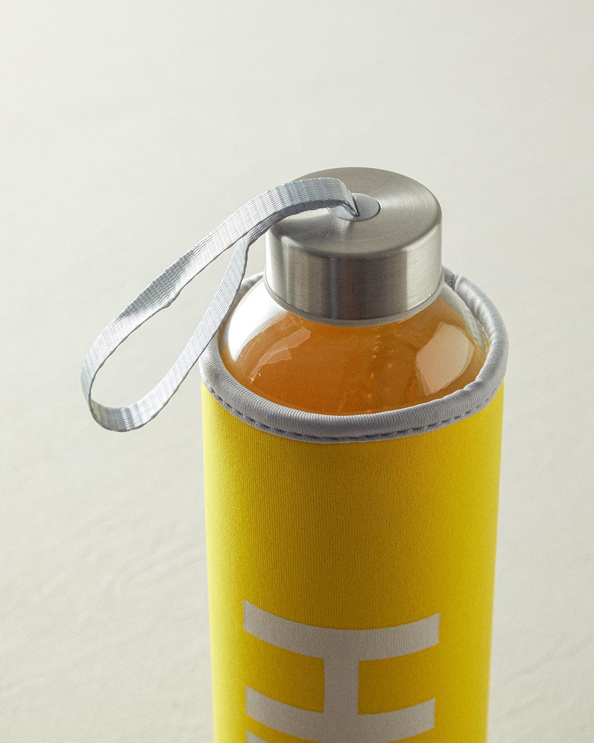 Best Bottle Glass sheathed Bottle 750 ml Yellow