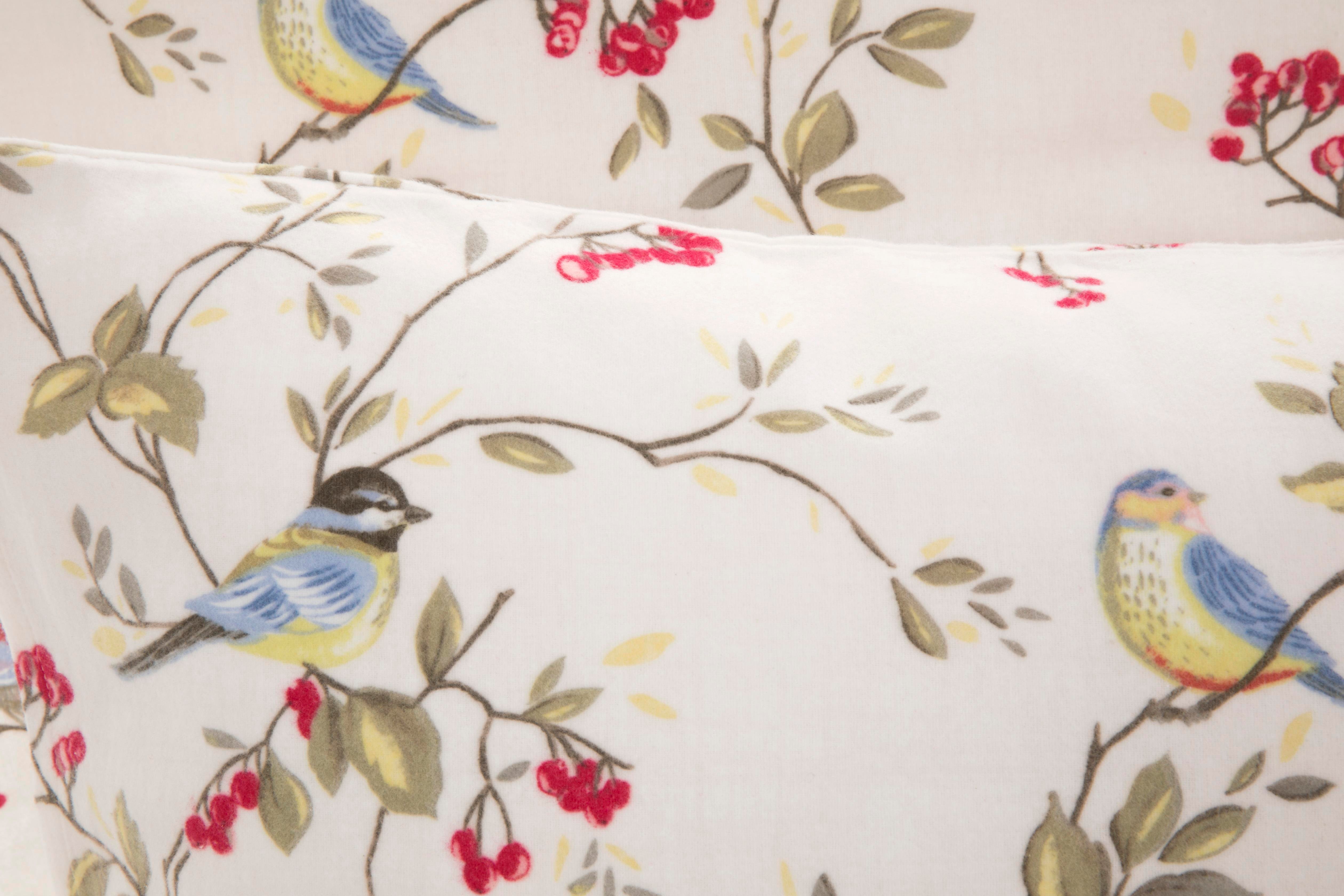 Birdbunch  Flanelă For One Person  SET LENJERIE DE PAT 160x220 cm Roşu