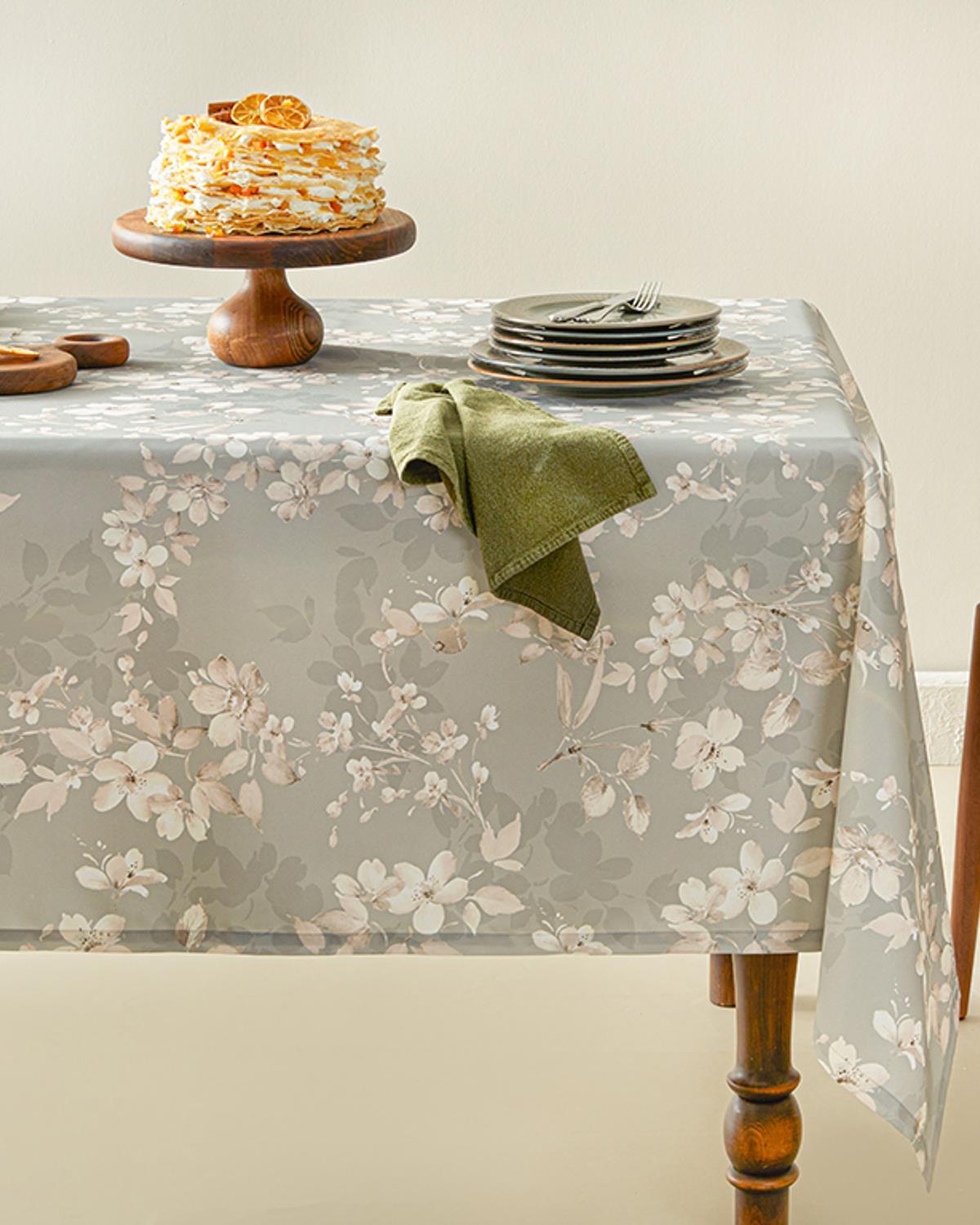 Bloom Polyestere Table Cloth 150x200 cm Green