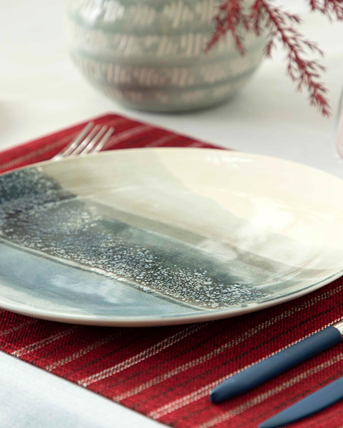 Blue Passion Bone China Service Plate 26 cm Blue-Beige
