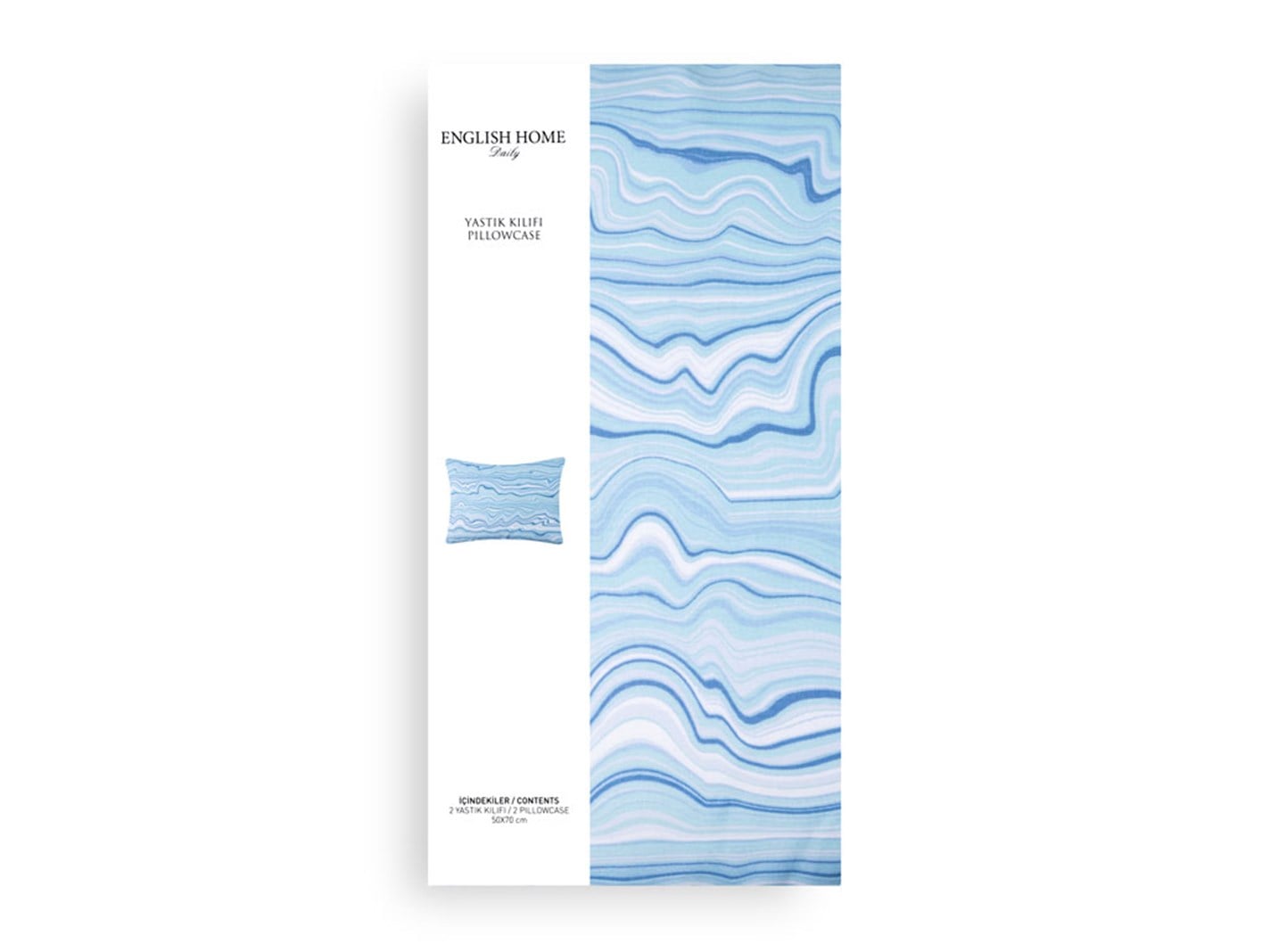 Bluewaves  2 set 50x70 cm Albastru