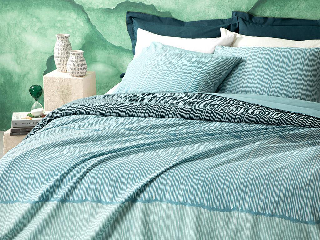 Blurred Lines Cottony  Super King  SET LENJERIE DE PAT 260x220 cm Seledon,
