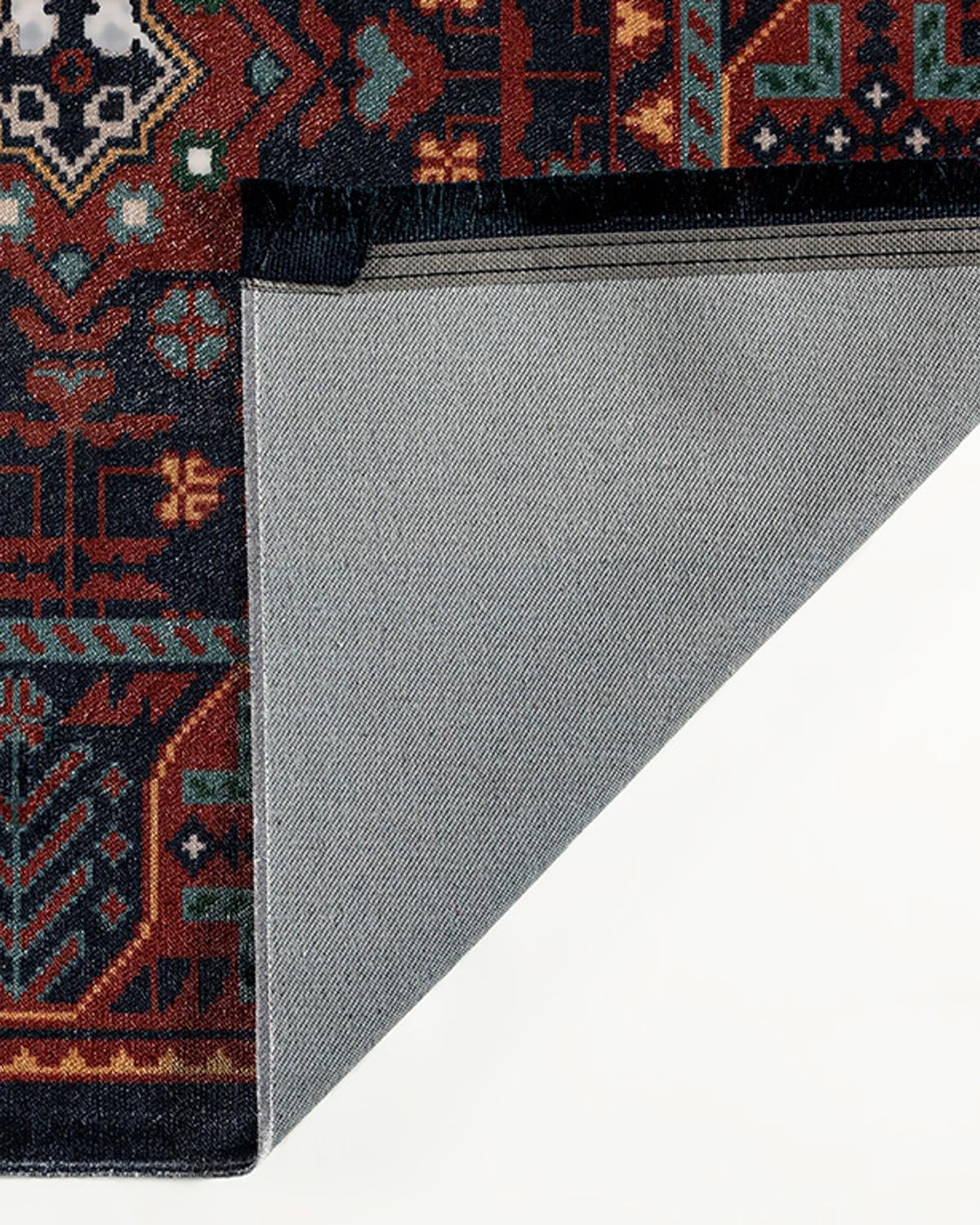 Boho Chic Țesătură Covor Decorativ 120x180 cm Bordo - Bleumarin