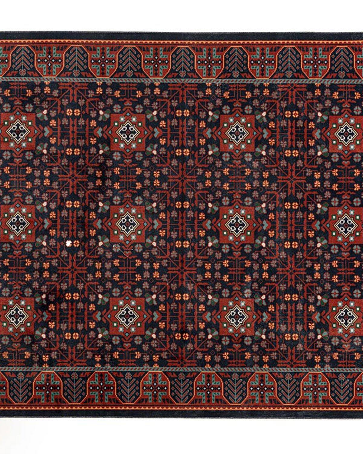 Boho Chic Țesătură Covor Decorativ 120x180 cm Bordo - Bleumarin