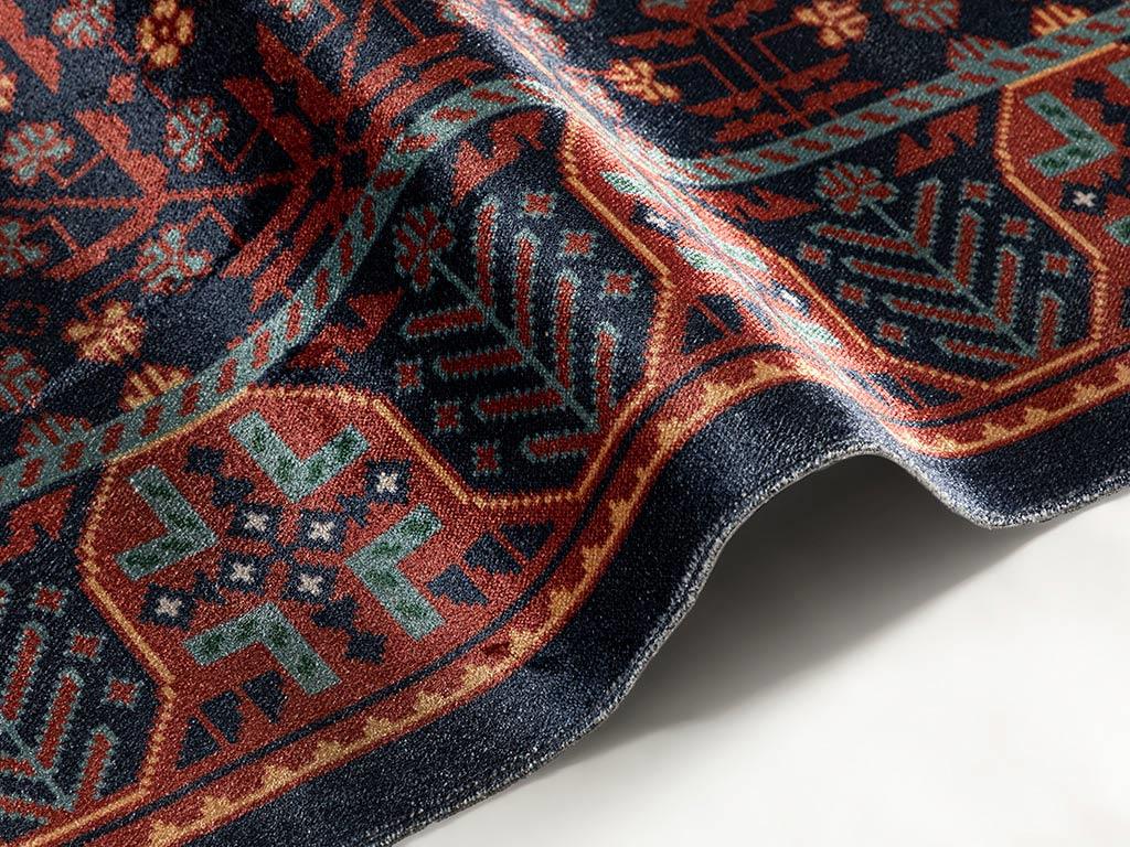 Boho Chic Țesut Covor Decorativ 160*230 Cm Damson - albastru marin