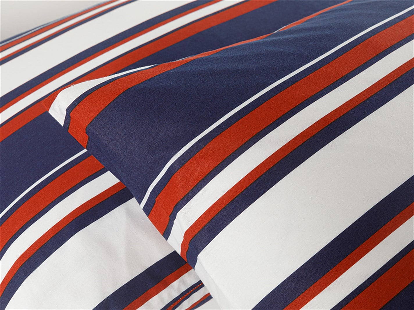 Boho Stripe 57 Tel / 144 Numărul de fir 2 set 50x70 cm Albastru inchis