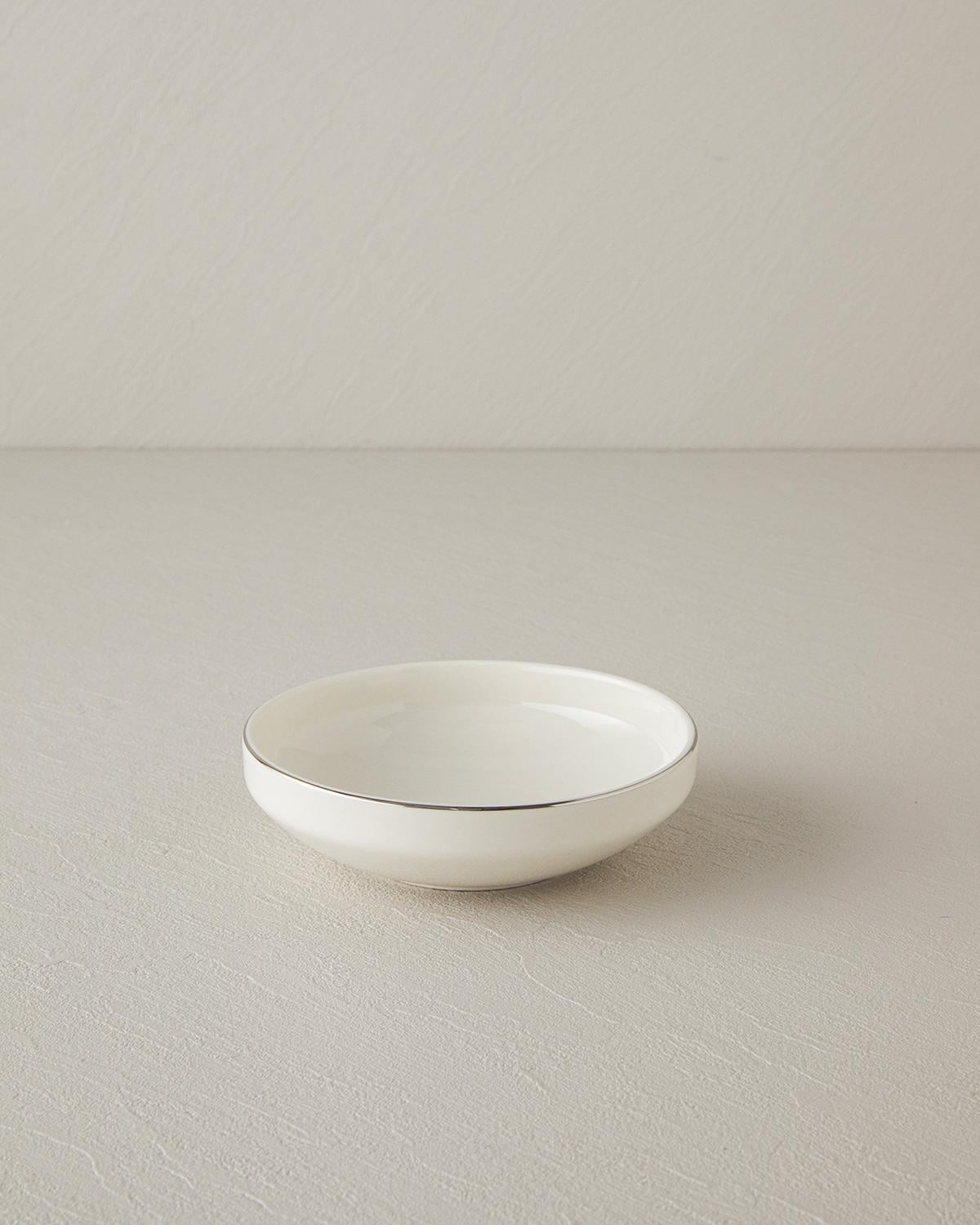 Torino Porcelain Bowl 15 cm Silver.