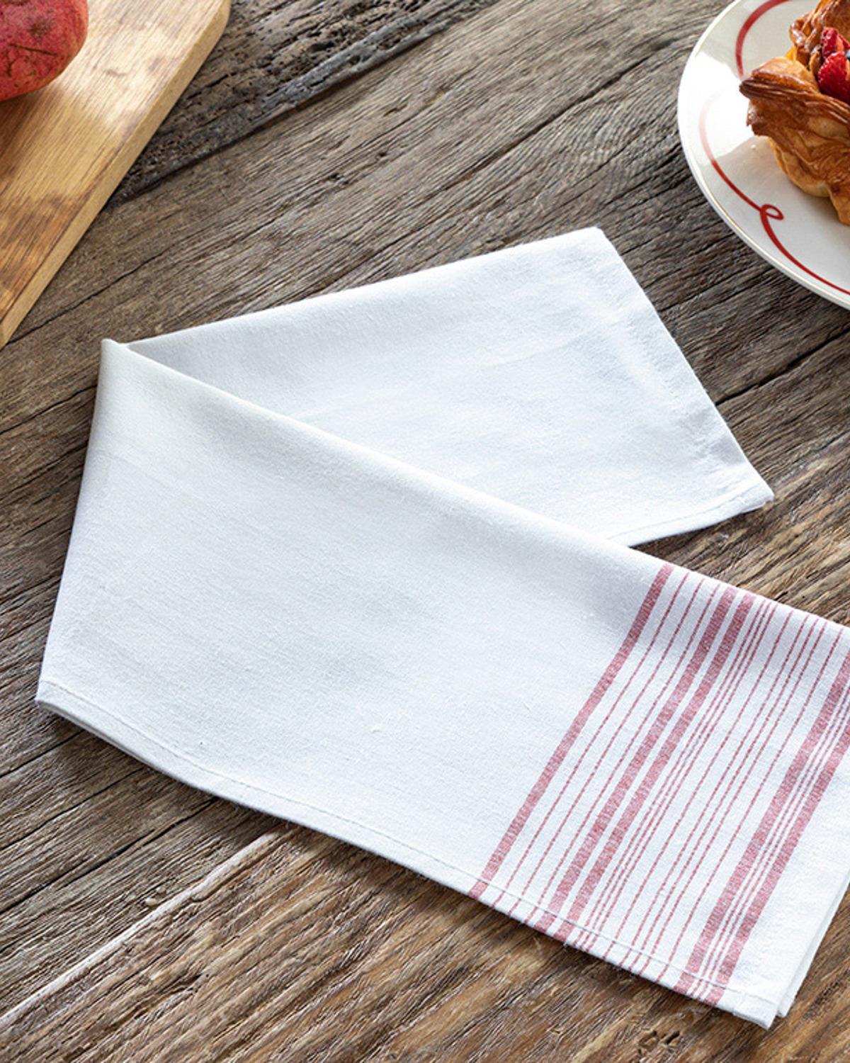 Borgogna Cotton Drying Cloth 30x50 cm Red