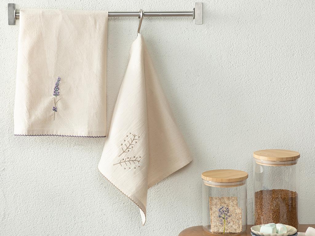 Briony Cotton Drying Cloth 30x50 cm Beige