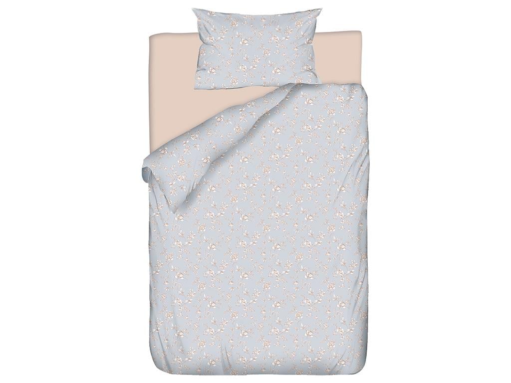 Brittle Set Lenjerie De Pat Single - Set Lenjerie De Pat Bumbac | English Home, 160 x 220 cm, Albastru deschis