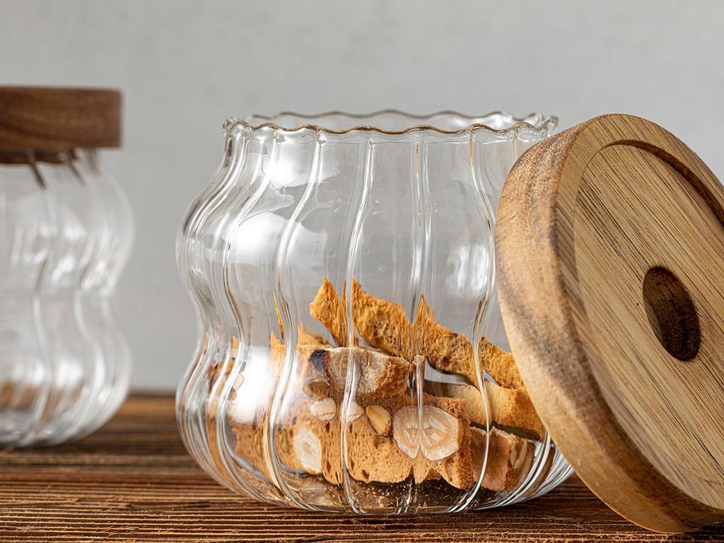Bruna Borosilicate 3 pcs Jar 350 ml Transparent