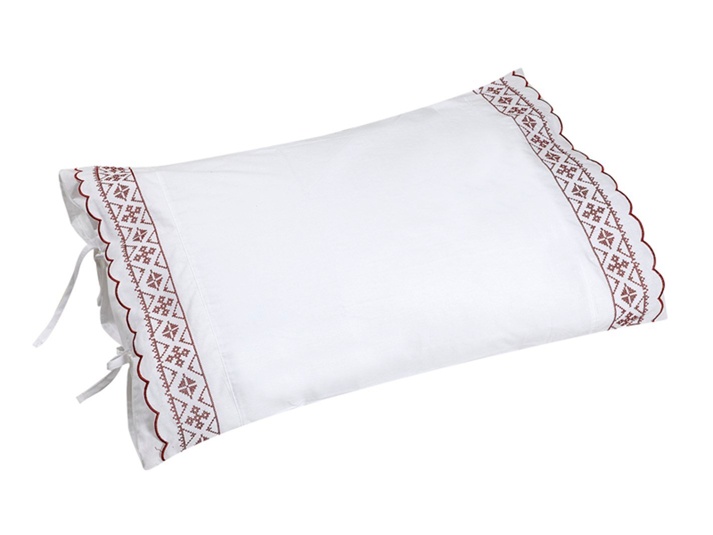 căsuță Brodat 2 set 50x70 cm roșu