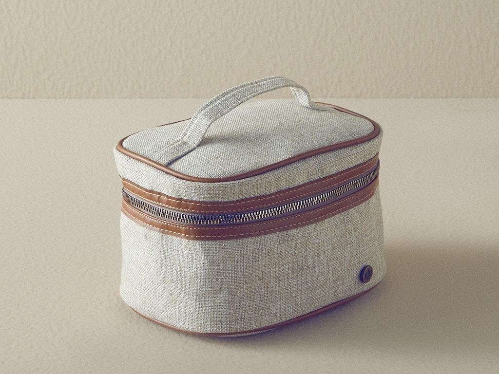 Mocha Polyestere Travel Bag Beige