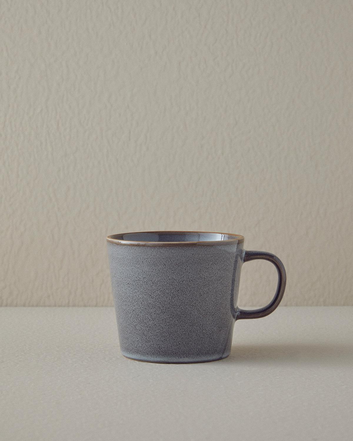 Cană, Freya, ceramică, 320 ml, gri