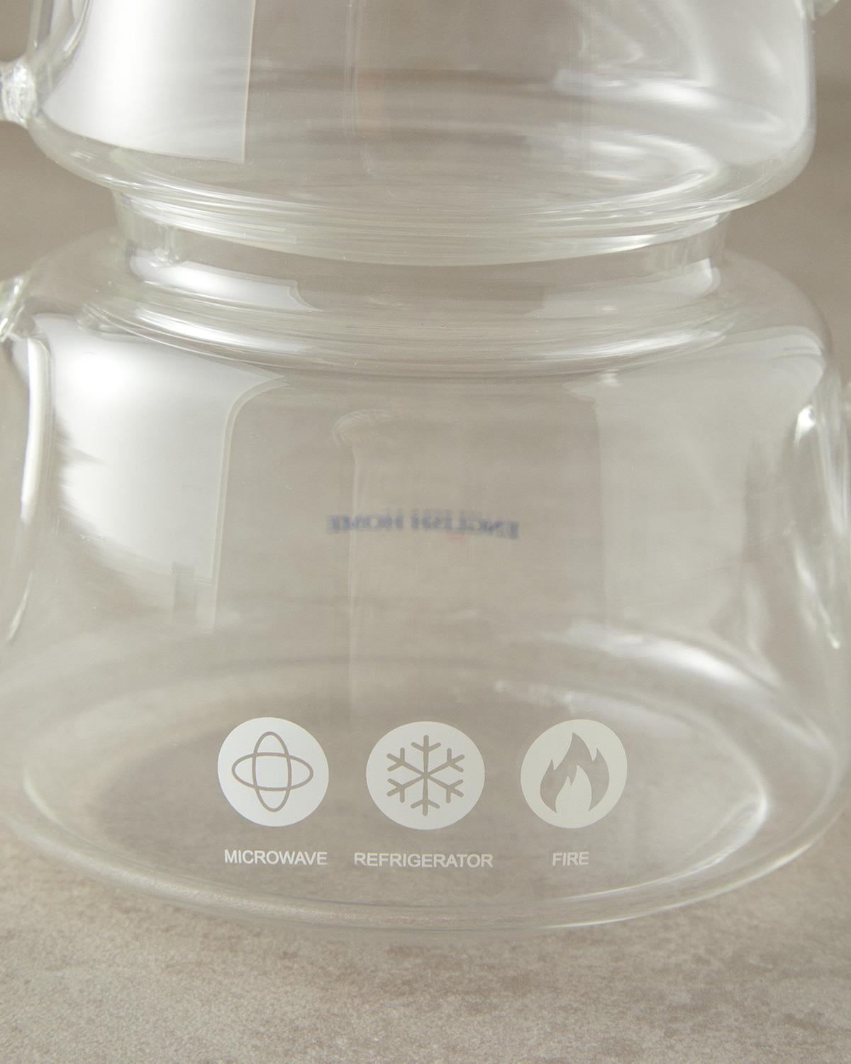 Ceainic turcesc, Pettine, sticlă borosilicată, 500 ml + 890 ml, transparent