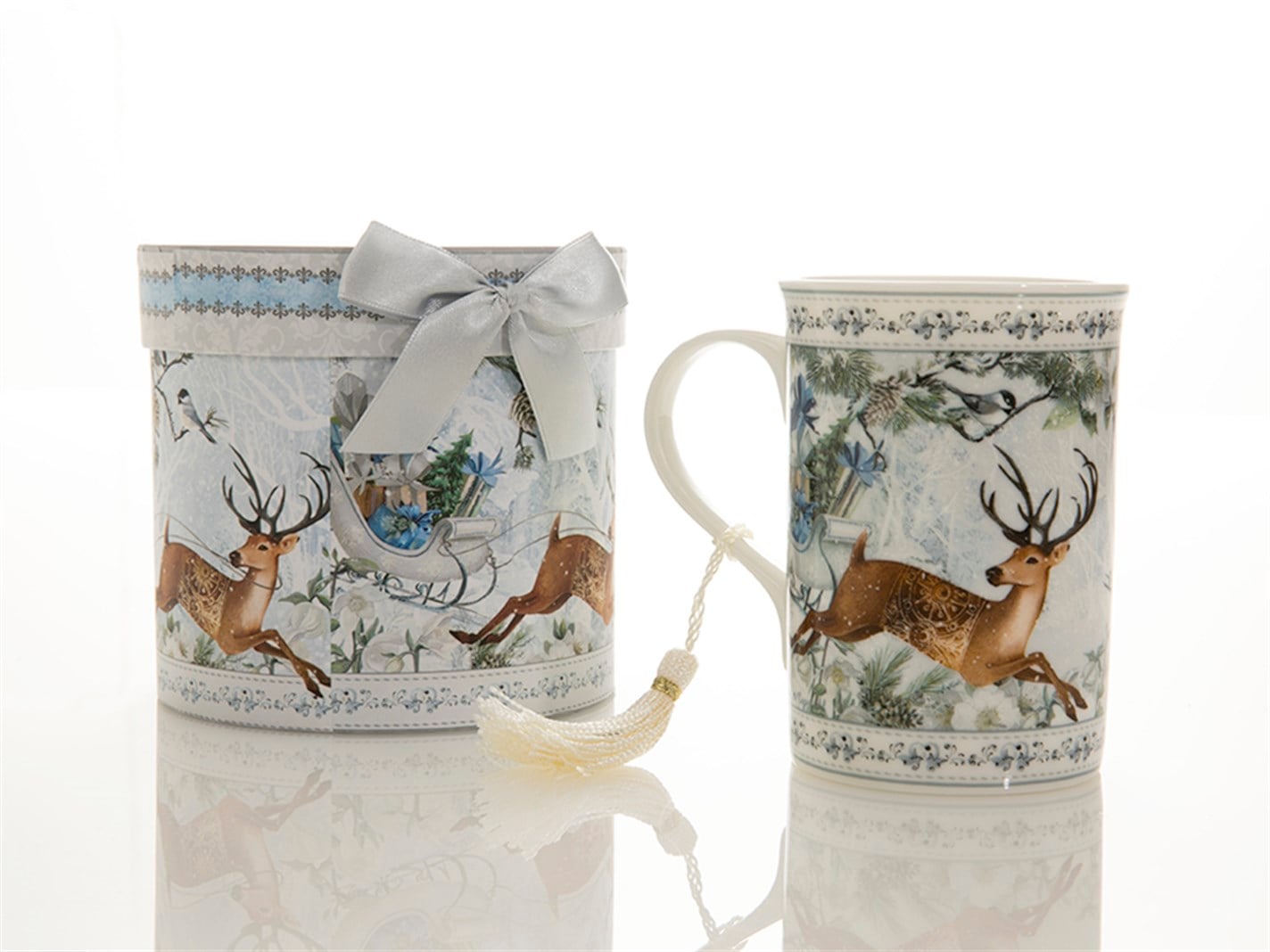 cerb   12,3x11,2 cm Alb