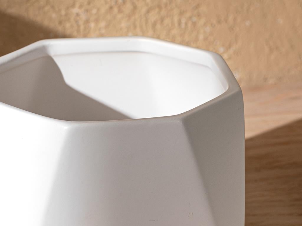 Circle Dolomite Capped Cruet 13x13x12 cm White