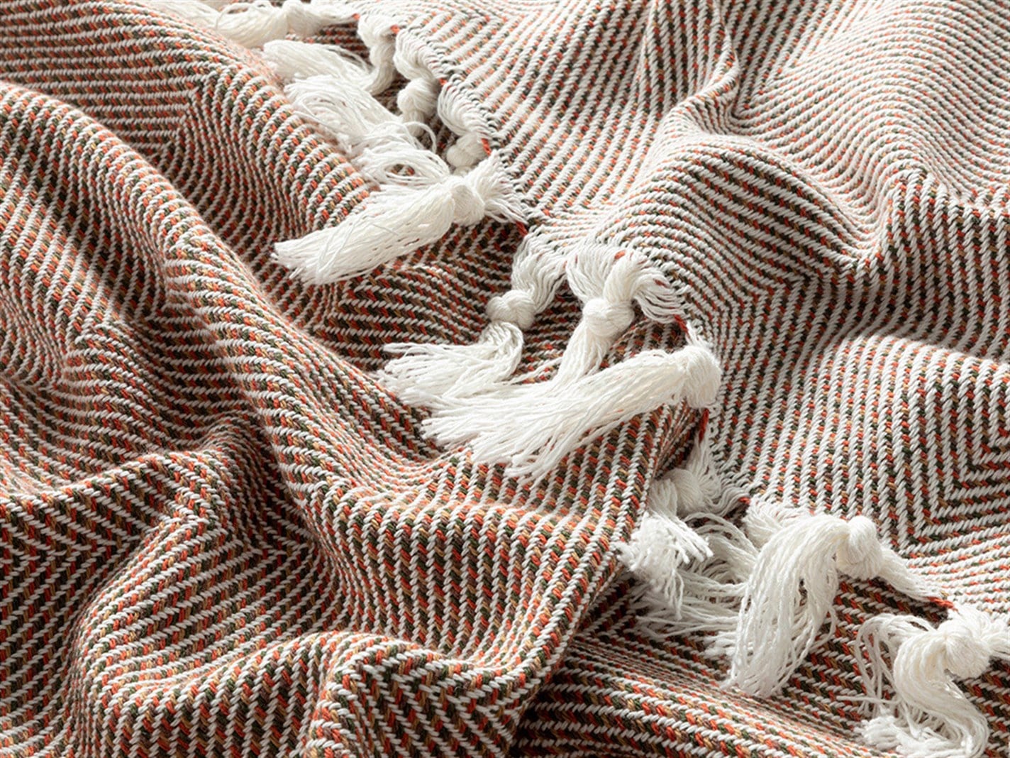 Chevron  Pentru o persoana 160x240 cm Caramida rosie