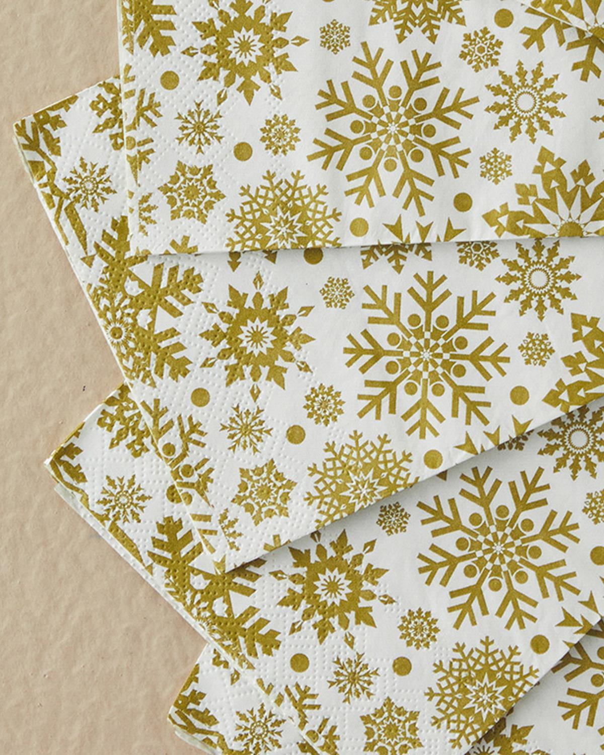 Paper 12 pcs Tissue Napkin 33x40 Gold