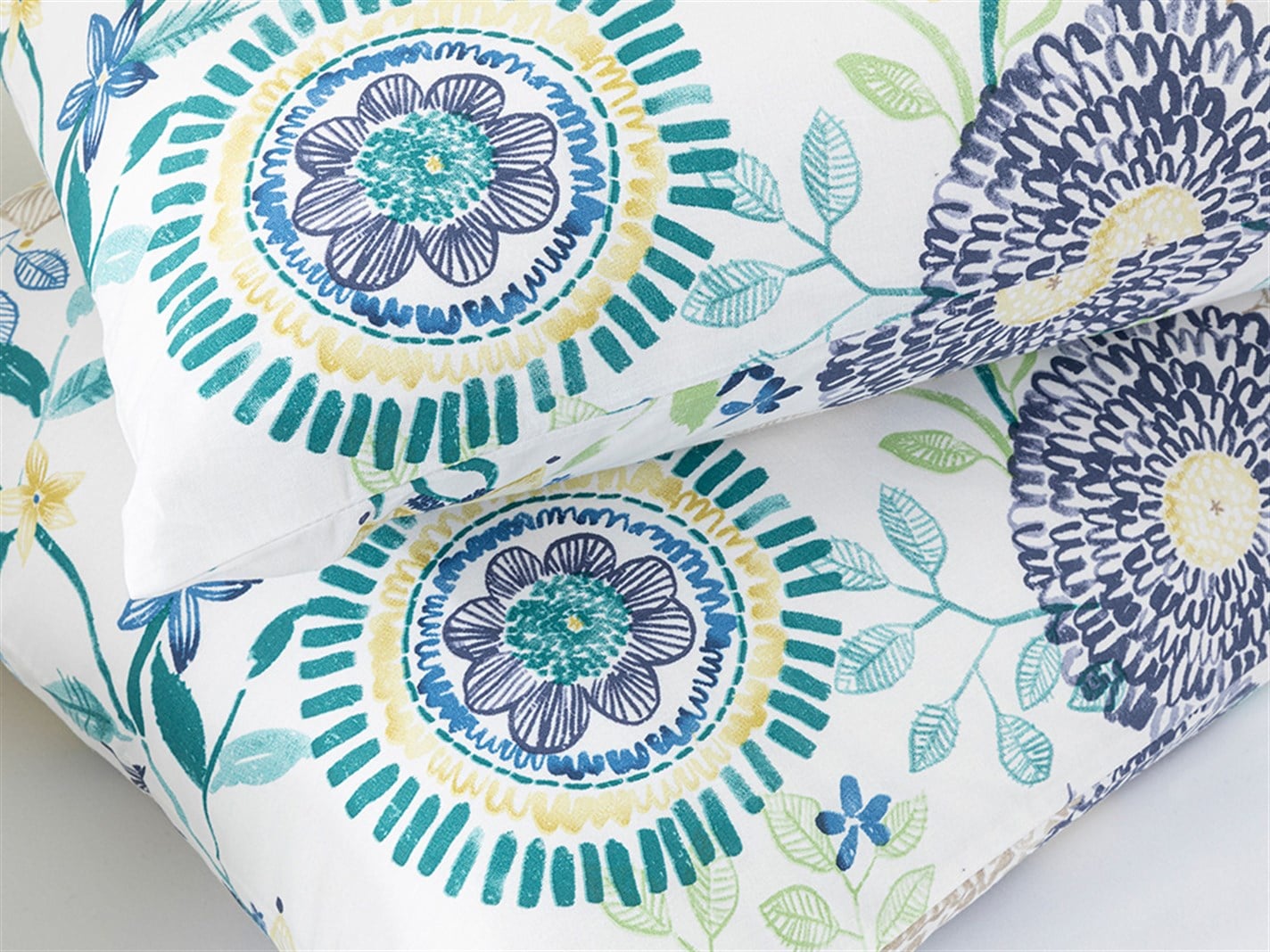 Chrysant 57 Tel / 144 Numărul de fir 2 set 50x70 cm Albastru
