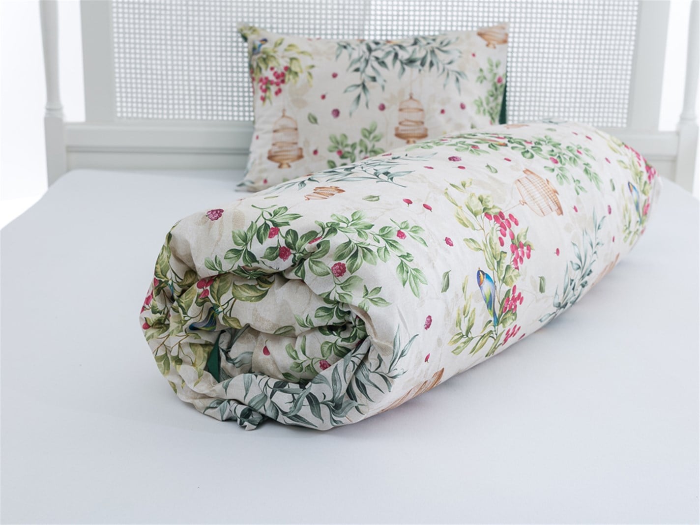 Cireș de păsări  Pentru o persoana 160x220 cm Mint-lilac-roz