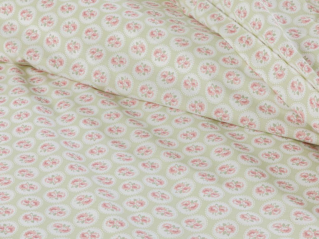 Cireșă mică Cottony  Super King  SET LENJERIE DE PAT 260x220 cm Verde Deschis