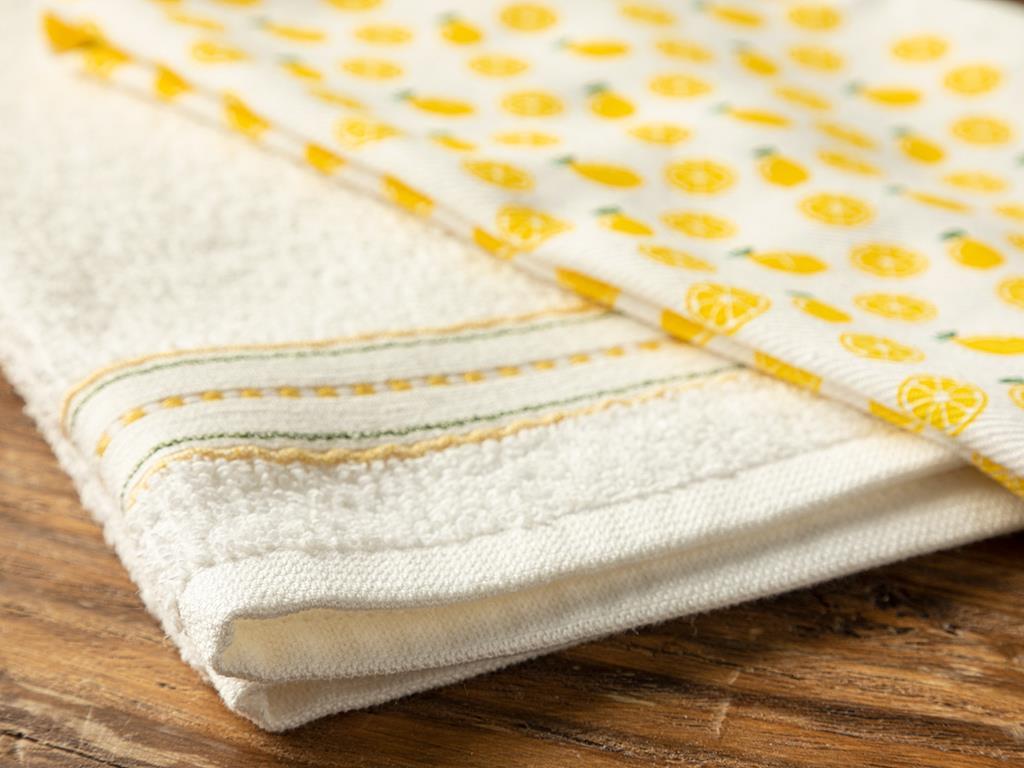 Citron Cotton 2 Set Drying Cloth 30x50 cm Yellow