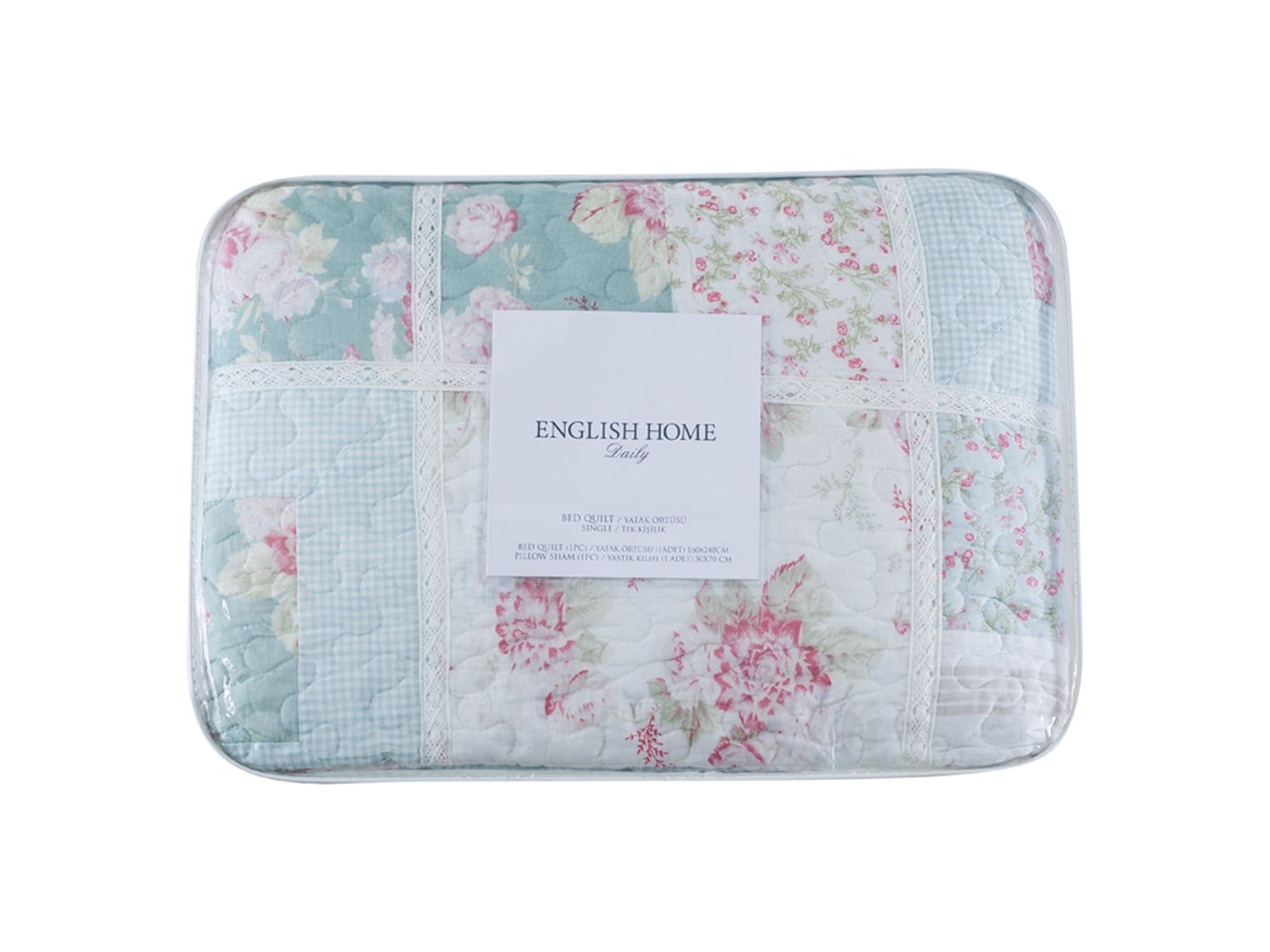 clasic Patchwork Pentru o persoana 160x240 cm Albastru