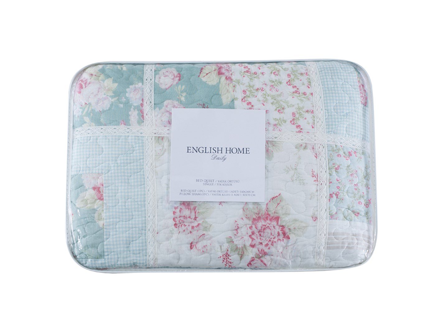 clasic Patchwork Pentru o persoana 160x240 cm Albastru