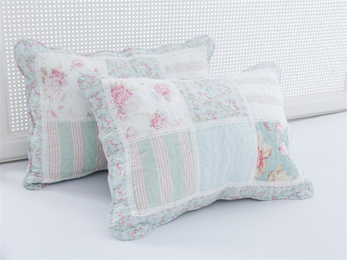 clasic Patchwork Pentru o persoana 160x240 cm Albastru