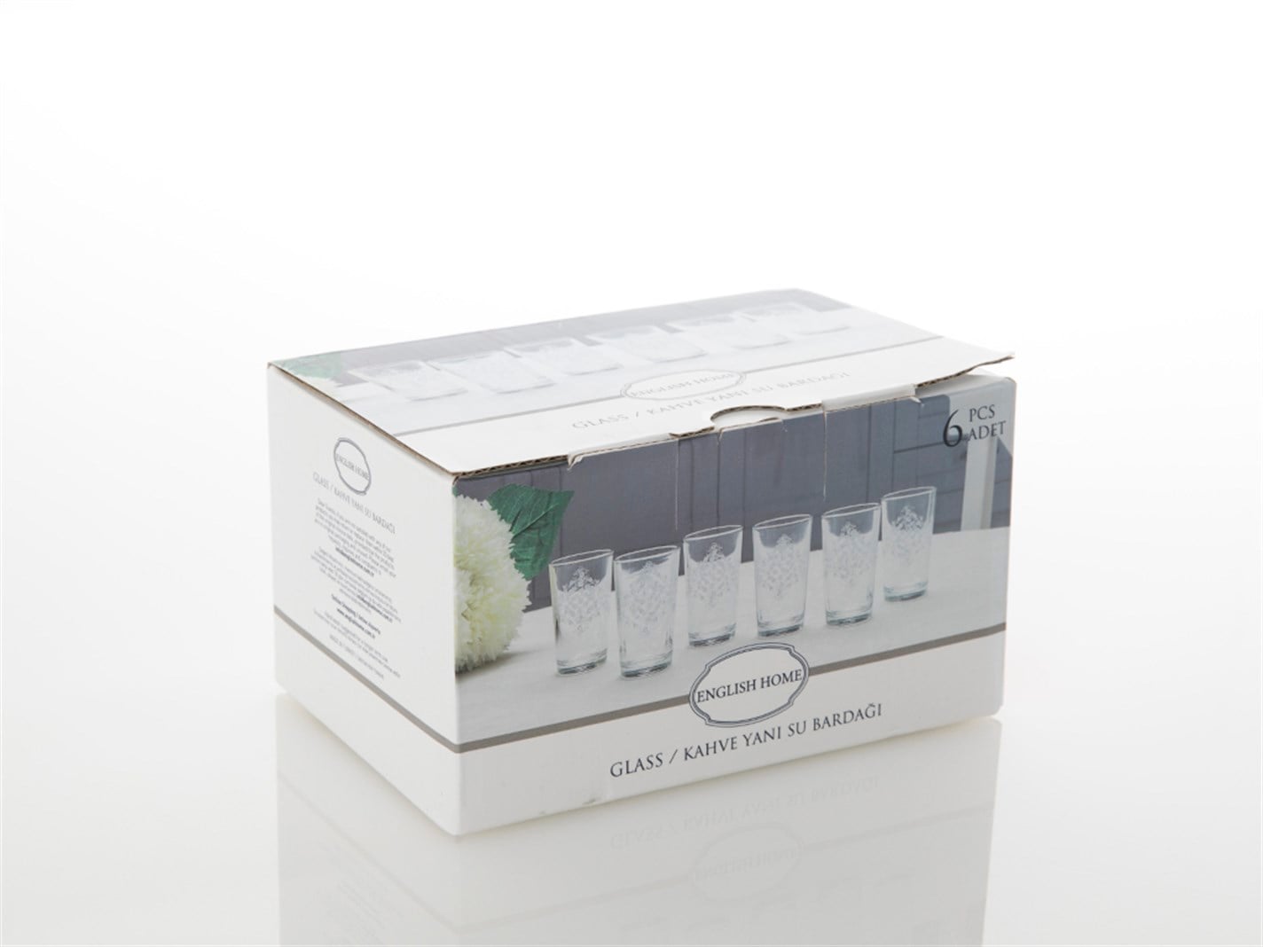 Clayton  6 set servit cu cafea 100 ml Alb