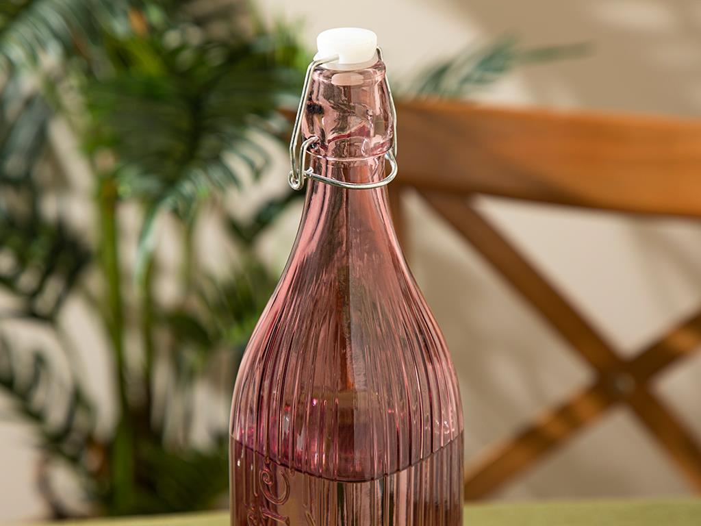 Colorist Glass Storing Bottle 1000 ml Pink