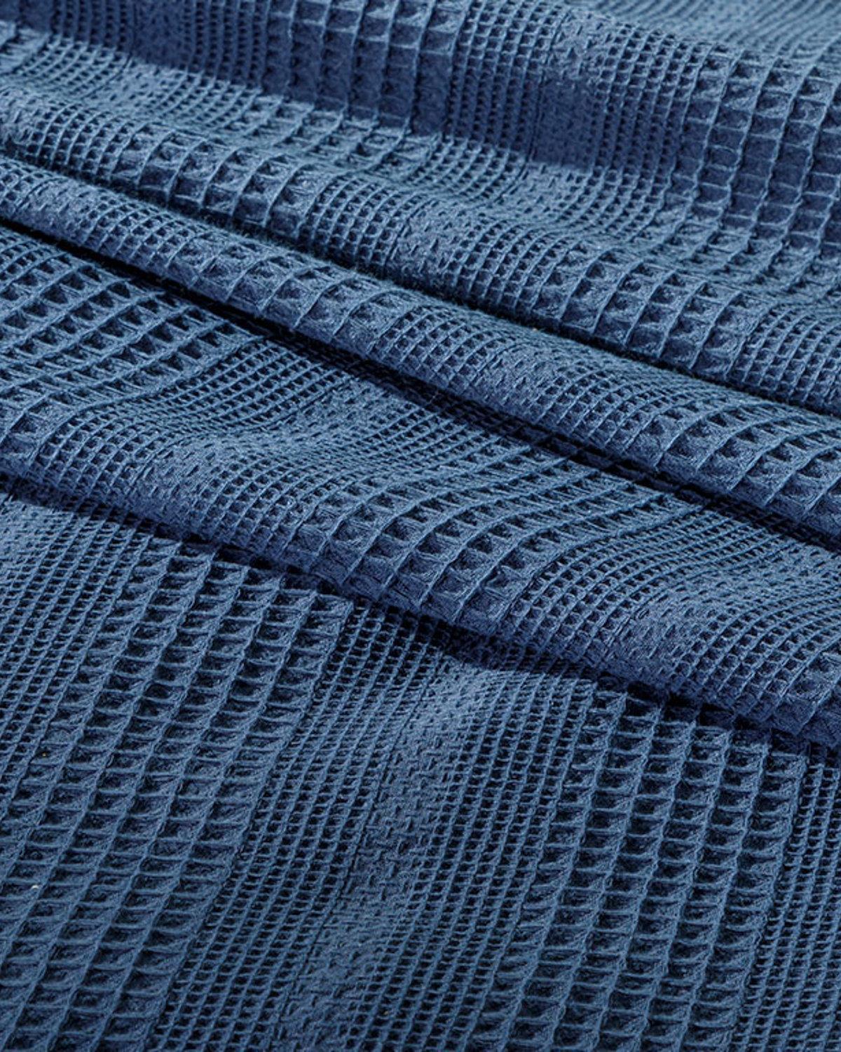 Combe Cu Bumbac Simplu Double Pătură De Vară 200x220 cm Bleumarin