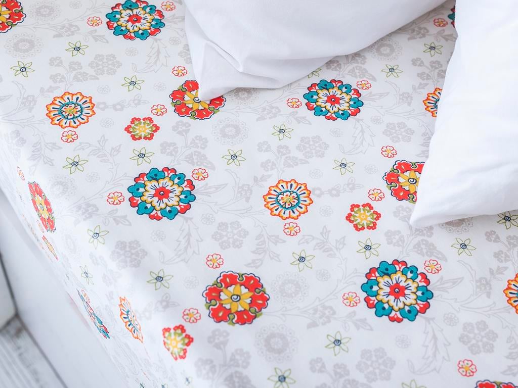 Combină de păun Bumbac Single Cearșaf 160*240 Cm Albastru
