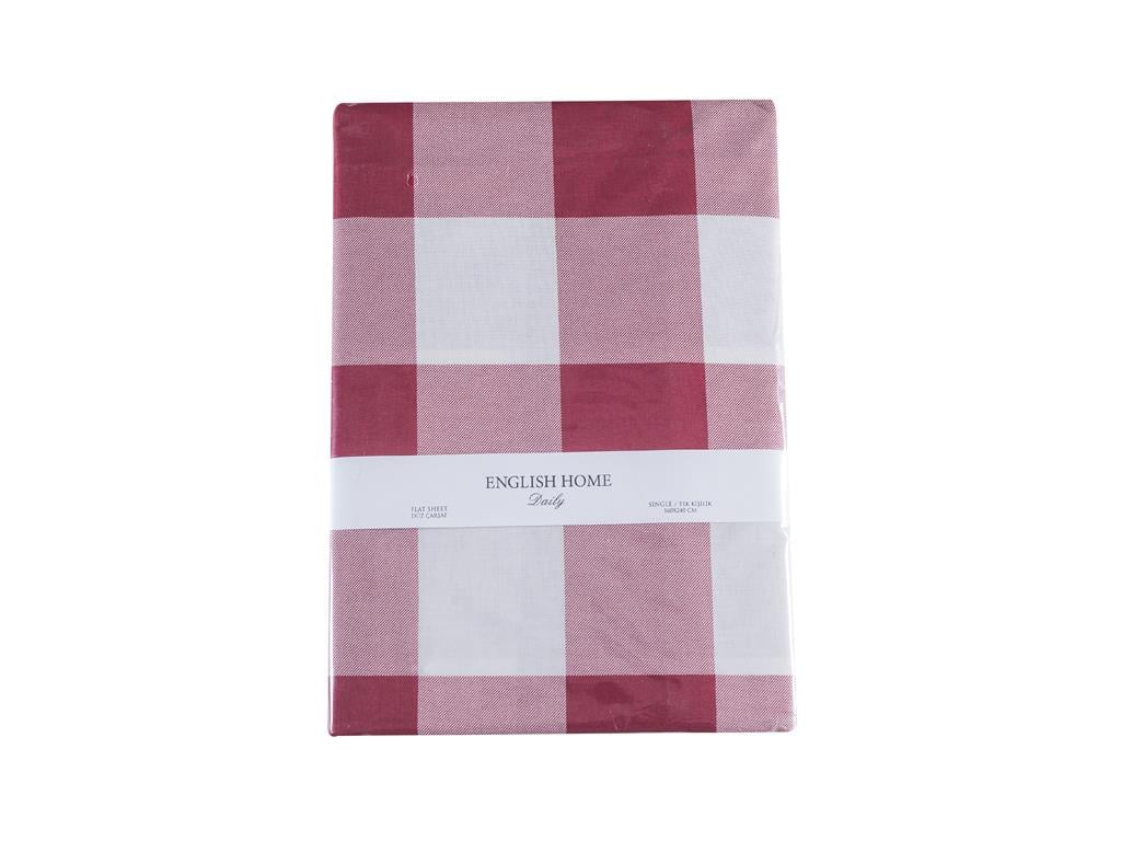Combină de viață la cabană Bumbac Single Cearșaf 160*240 Cm Roșu Claret