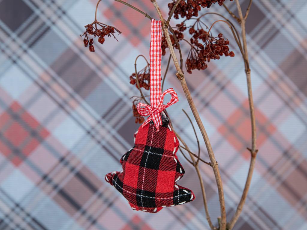 copac Ornament De Agățat 11X12X3 cm Roșu