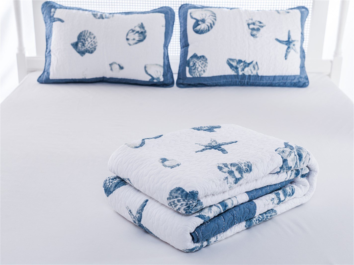 Cordula Patchwork Pentru o persoana 160x240 cm Albastru inchis