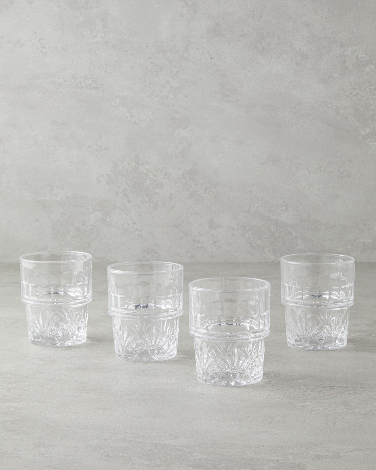 Cosmic Sticlă Cu 4 Piese Pahar 270 ml Transparent