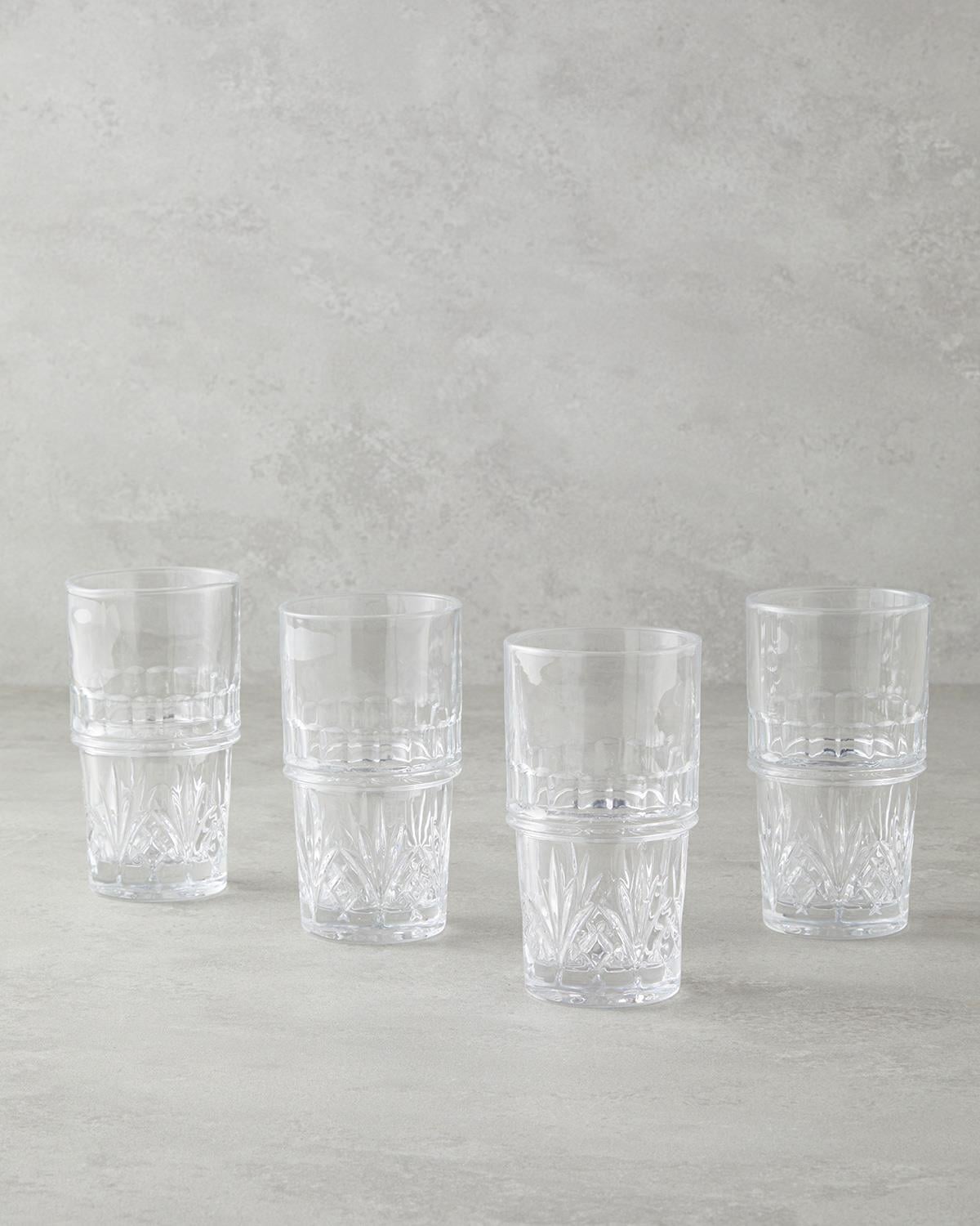 Cosmic Sticlă Cu 4 Piese Pahar 310 ml Transparent