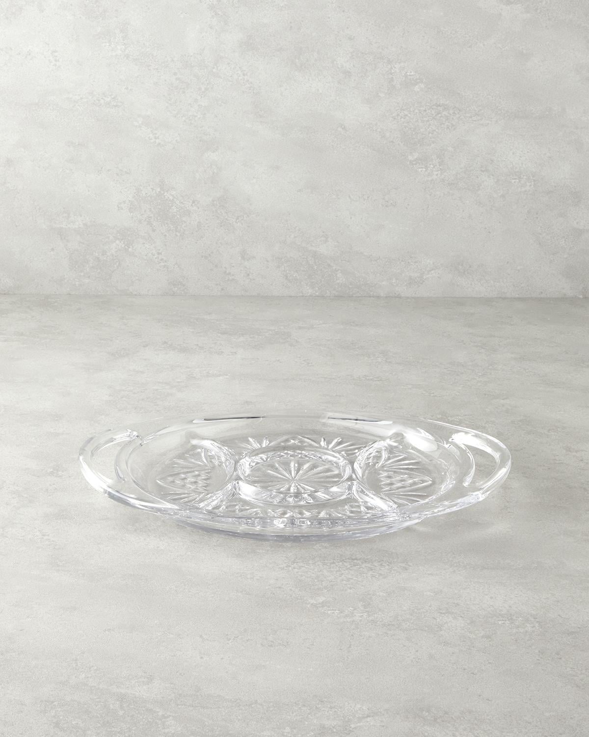 Cosmic Sticlă Cu 5 Compartimente Suport Servire 40x27 cm Transparent
