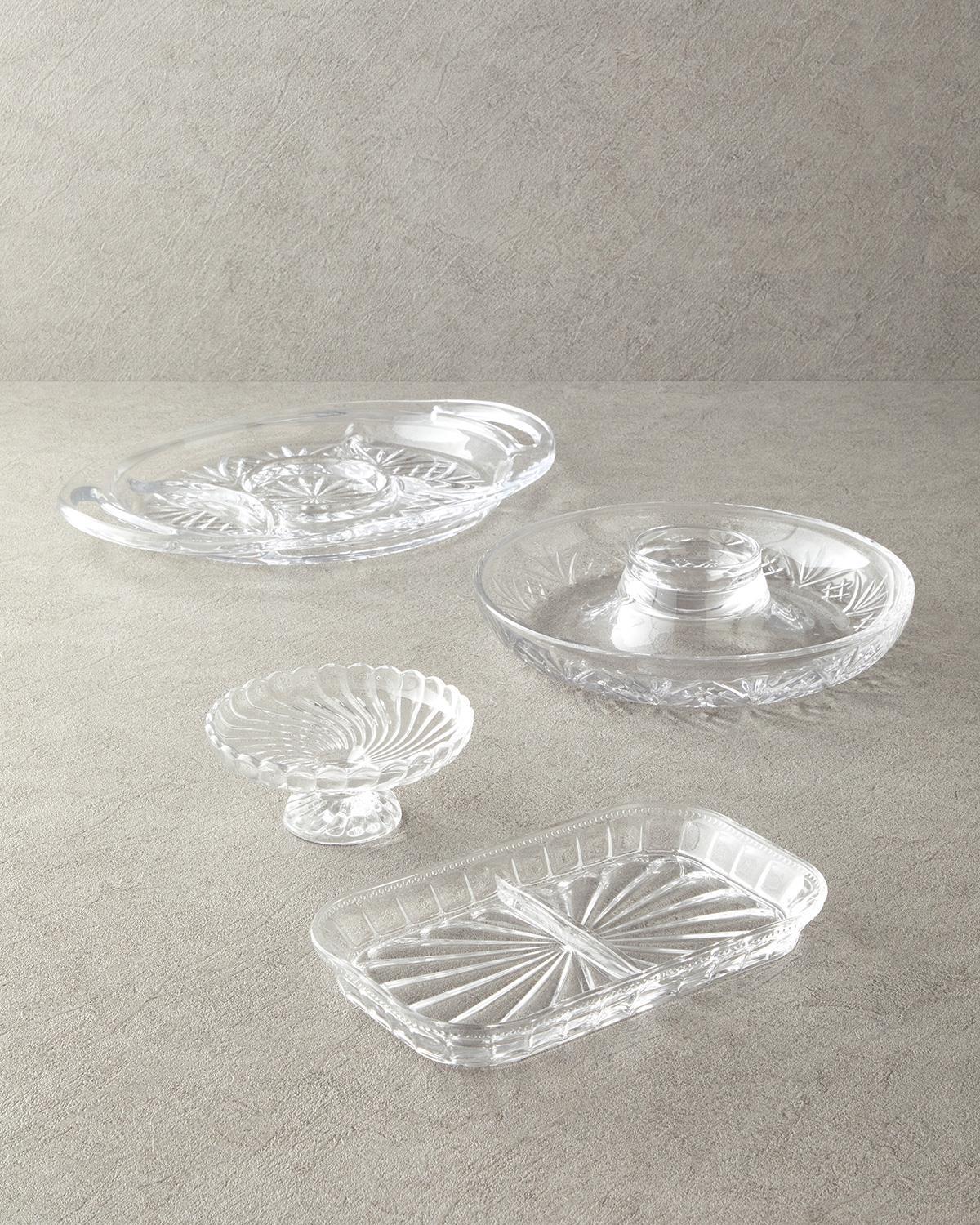 Cosmos Glass with 2 inserts Presenter 25x15 cm Transparent