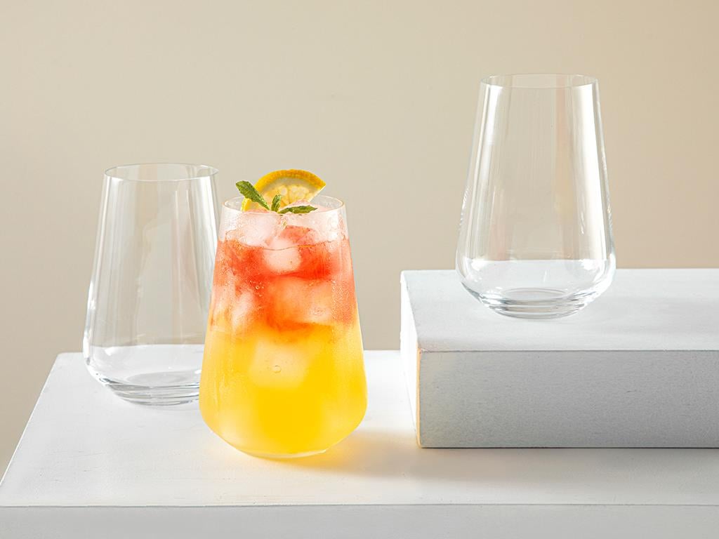 Cozza Crystal 3 Set Juice Glass 380 ml Transparent