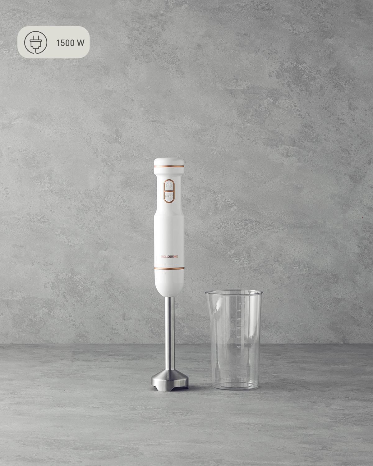 Cu Patru Cuțite Blender Manual 1500W Alb-Cupru