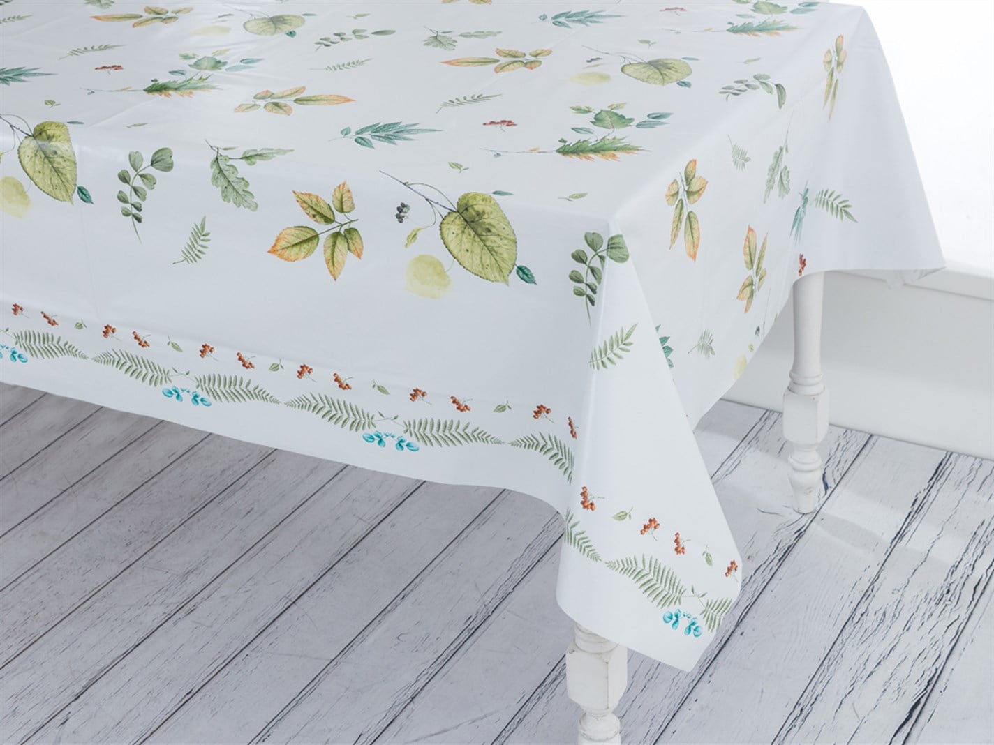 Curtea secretă Tipărit  200x140 cm Alb-verde
