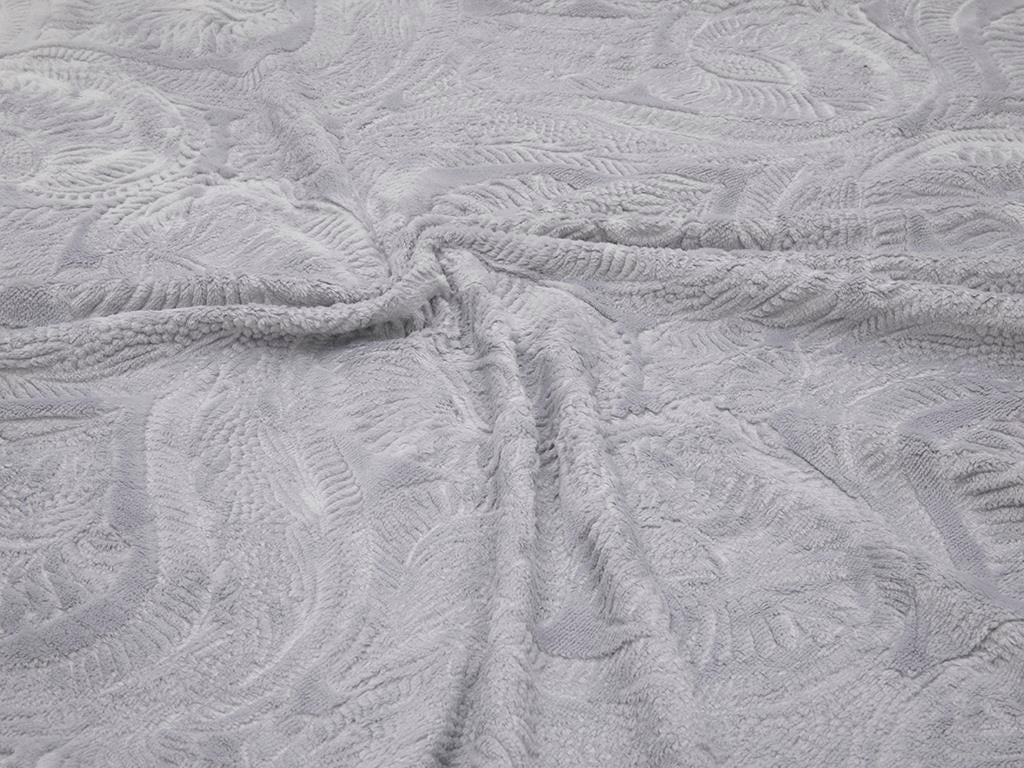 damasc  Ultrasoft Double Person  PĂTURĂ 200x220 cm Gri.