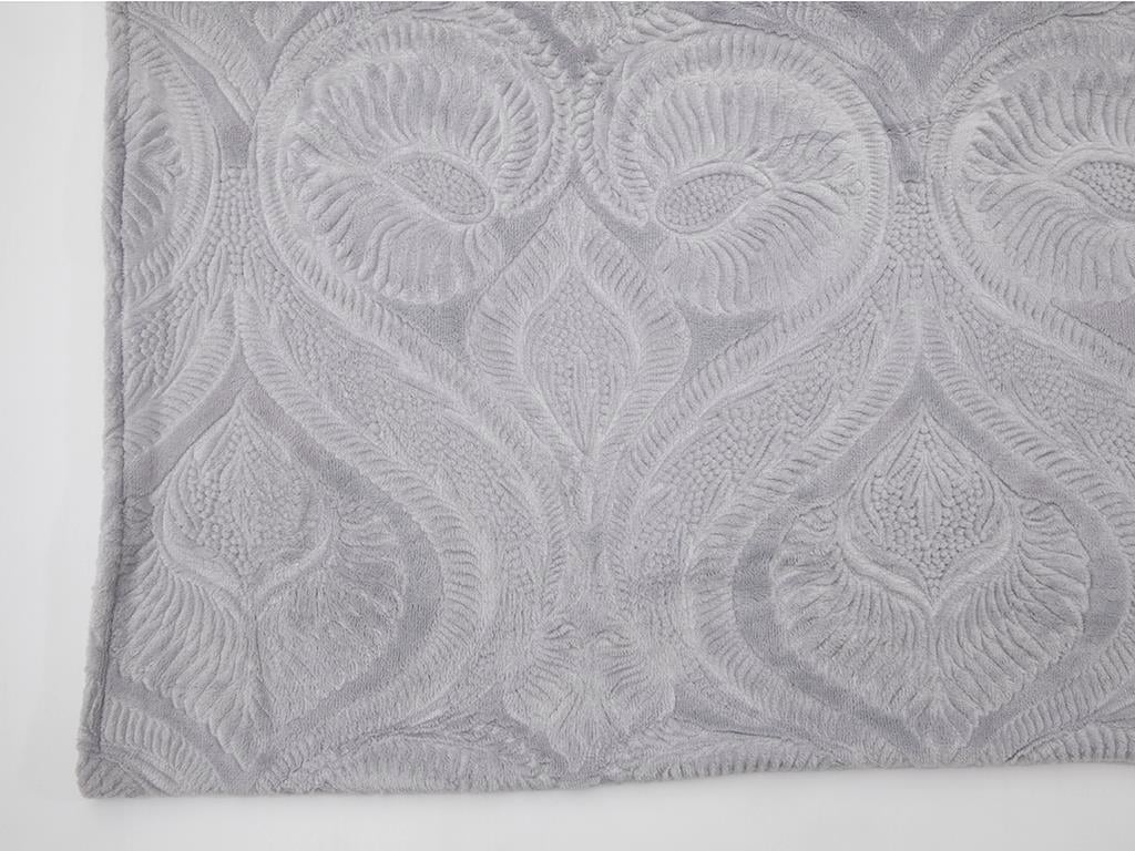 damasc  Ultrasoft Double Person  PĂTURĂ 200x220 cm Gri.